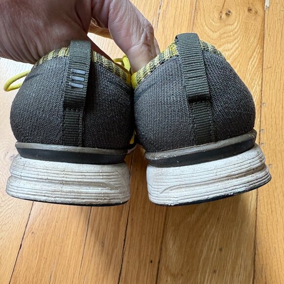 Nike Flyknit Trainer Cargo Khaki Bright Citron Size 7W, 5.5M - Picture 7 of 8